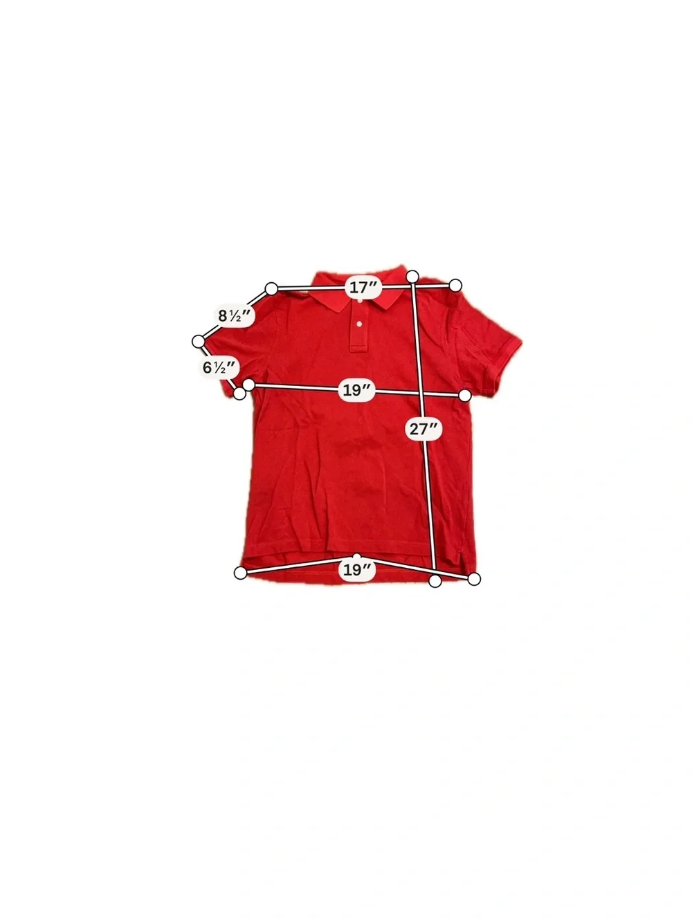 J.Crew Red Classic Polo Shirt Men’s Medium